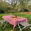 LAN&LAN Washable Checked Tablecloth with Fabric, Tablecloths High Quality Made,