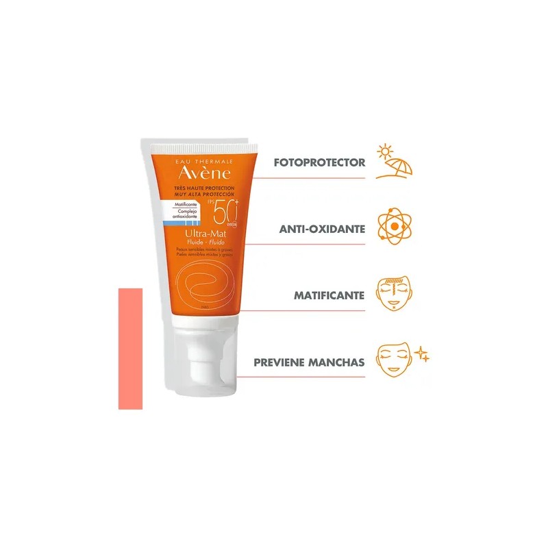 Avne Sin Color Ultra Mat Fluido Crema 50Fps 50 mL