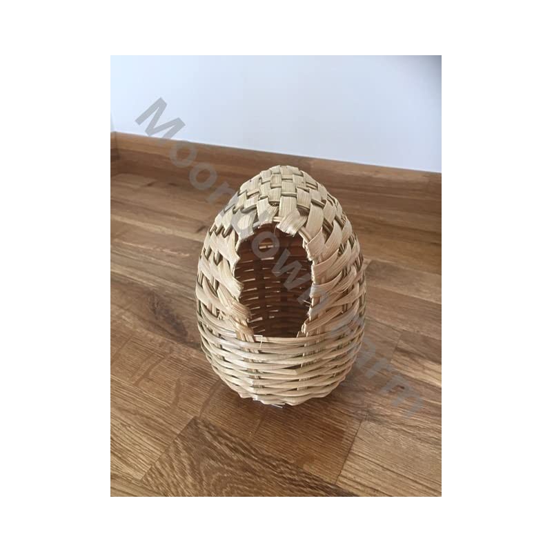 Moondown Farm Finch Nest Box Wicker with Hooks 6 Pack