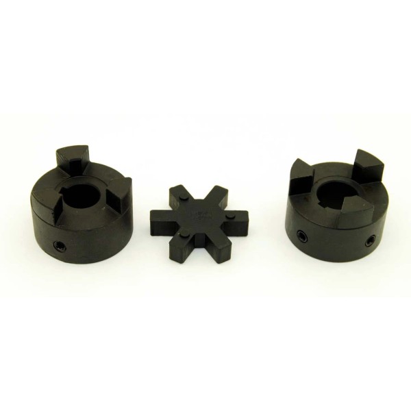 Lexar Industrial 5/8" to 1-1/8" L095 Flexible 3-Piece L-Jaw Coupling