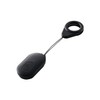 Elecom P-SRB01BK Bluetooth Selfie Remote Control, Small, Strap Included, Black
