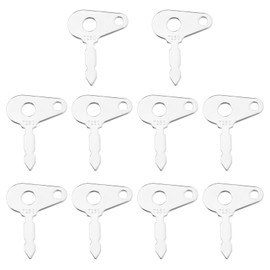 OTOTEC 10 Stück T250 Zündschlüssel für Traktor Bagger Landwirtschaftliche Maschinen Schwere Ausrüstung, Kompatibel mit Lucas Kompatibel mit Benford Kompatibel mit Terex