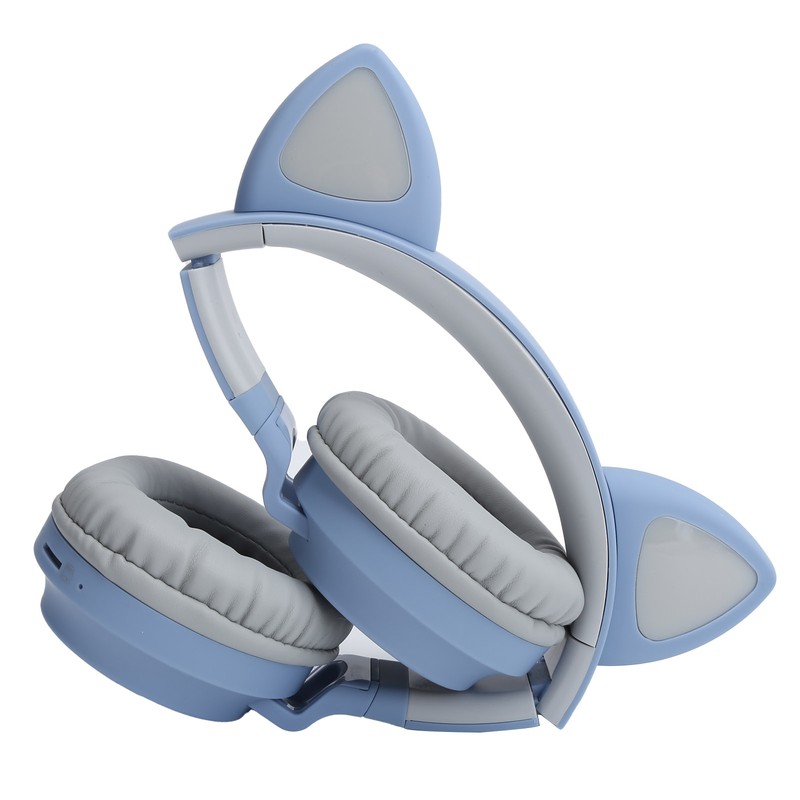 Cat Ear Headphone 3D LED Light Wireless Bluetooth 5.0 Foldable