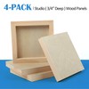 Unfinished Birch Wood Canvas Panels Kit, Falling in Art 4
