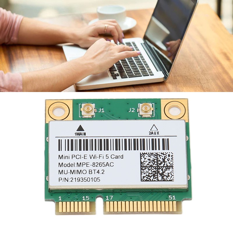 MINI PCIE 1200M WiFi Adapter 8265AC 2.4GHz 5GHz Dual Band