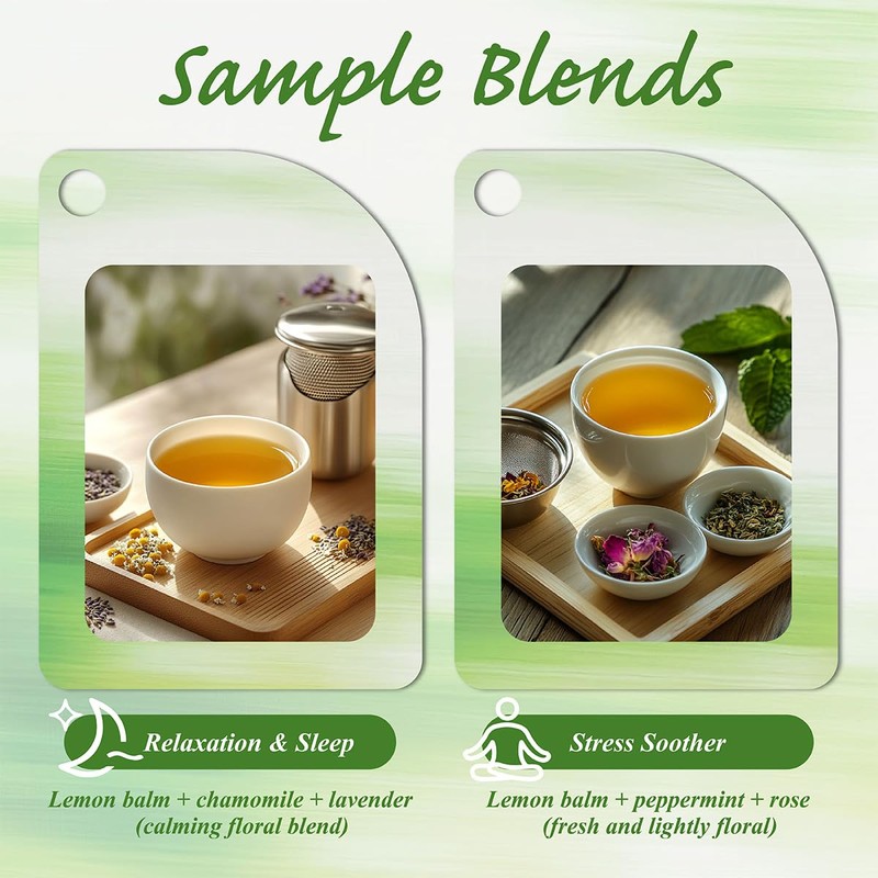 WT WEETEE Lemon Balm Tea Bags, 100 Count Pure Lemon
