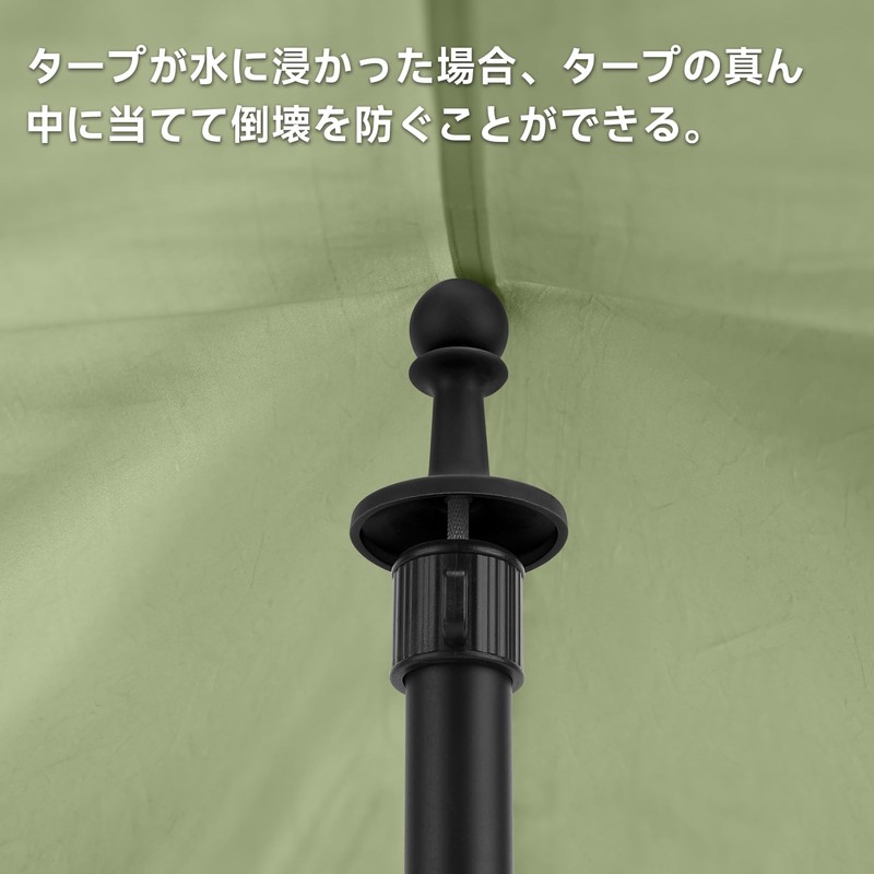 SANLIKE Pole End Cap, Pole End Lock, Set of 4,
