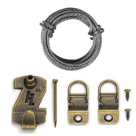 HangZ 11030 Canvas Flat Mount 1-Hole- Dring Picture Hanger kit