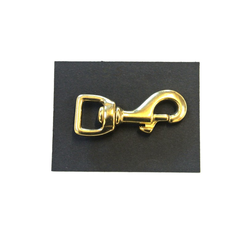 Solid Brass Swivel Trigger Hook/Clips Heavy Duty Square Ended x1