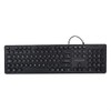 TECHZONE Teclado Alámbrico Black Colors, 105 Teclas, Distribución QWERTY