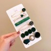 11Pcs Pearl Acrylic Resin Hair Clips Set - Cute Macaron