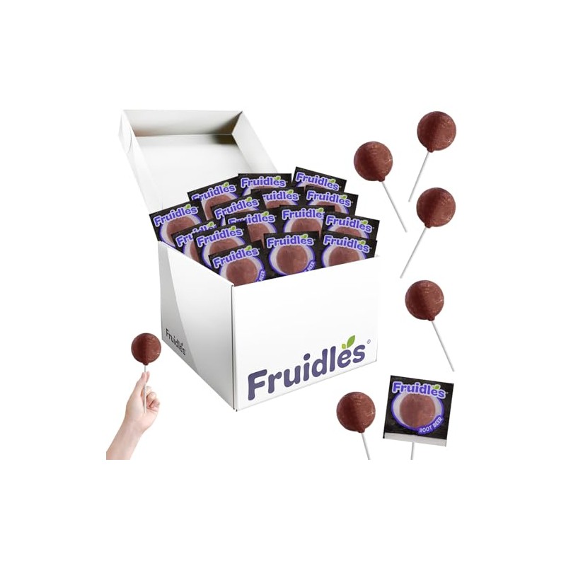 Rootbeer Lollipops Candy Suckers for Kids, Kosher, Perfect for Gifting,