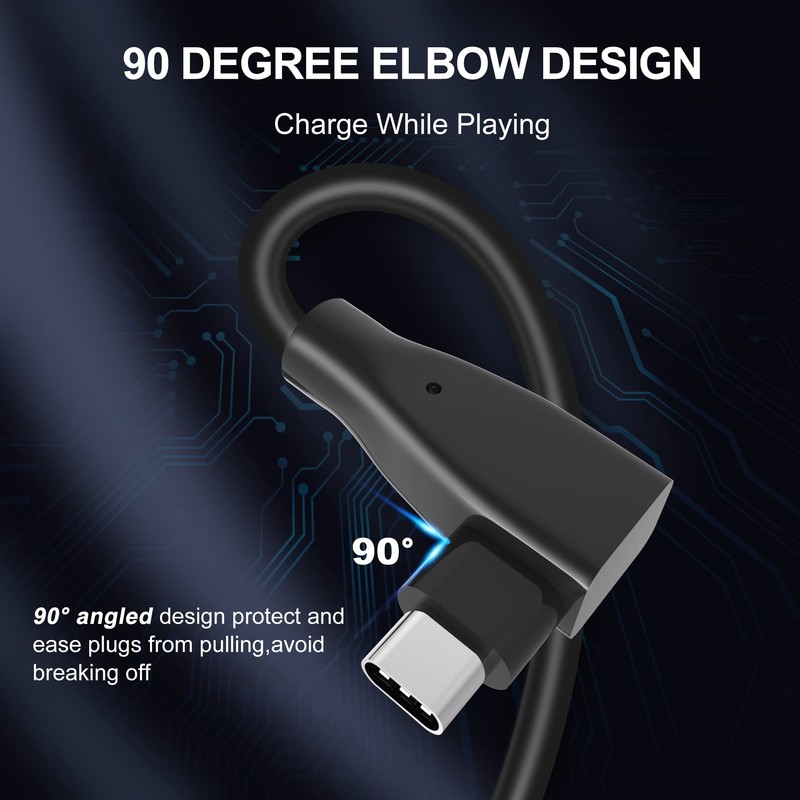 SURFOU 2 x Virtual Reality Headset Cable for Oculus Quest