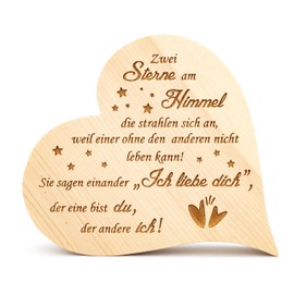 sagl.tirol Pine Heart Two Stars in the Sky 20 cm