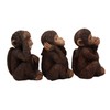 Wise Monkeys See Hear Speak No Evil Ape Chimpanzees Collectible