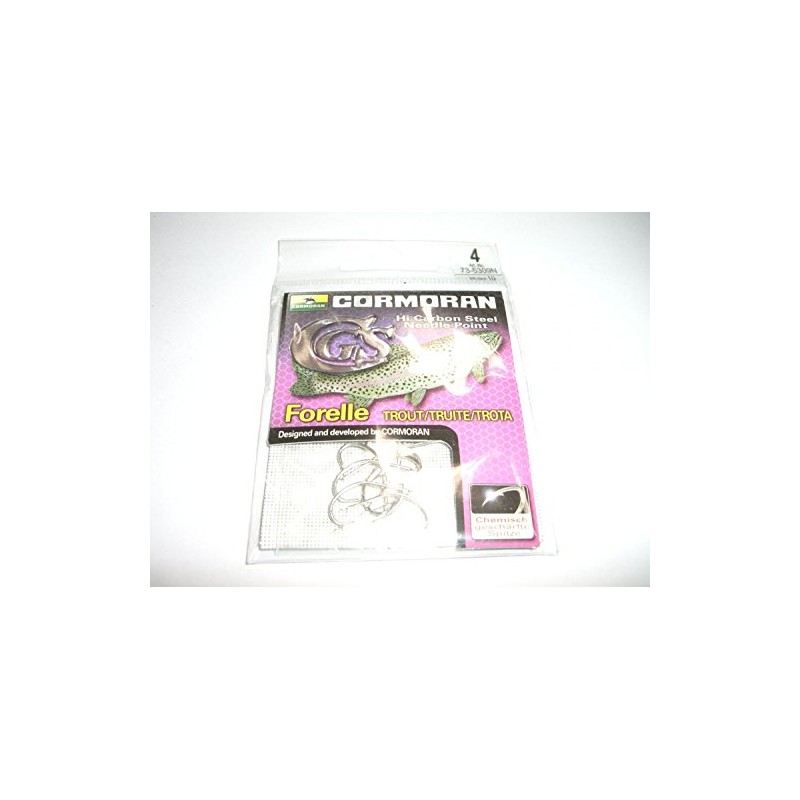 Cormoran CGS Trout Hooks Size 4 Untied Hooks Pack of
