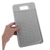Ciieeo Hangable Antislip Laundry Washboard Portable Clothing Scrubber Tool for