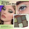 LIANGNISHI 16 Colors Full Glitter Eyeshadow Palette, Pearlescent Diamond, Multicolor