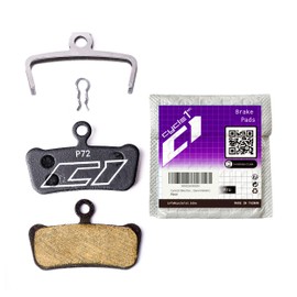 Cycle1st Bike Disc Brake Pads Compatible with SRAM 4-Piston Caliper: Guide G2 Ultimate RSC RS R T AVID XO Trail Elixir 9 7 -Ulimate Braking Power for Mountain Bikes/MTB/eMTB 72 (Semi-Metallic)