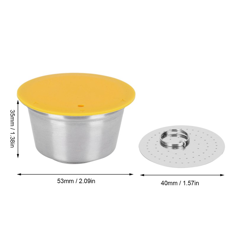 Coffee Capsule Stainless Steel Reusable Refillable Filter Cup for Dolce