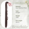 Benehair Straight Ponytail Extension 26 Inches Long Wrap Around Drawstring
