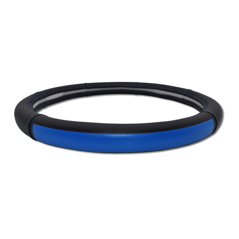 Elektroplate Police Thin Blue Line Premium Steering Wheel Cover -