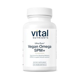 Vital Nutrients Ultra Pure® Vegan Omega SPM+ - Specialized Pro-Resolving Mediators (SPM) Omega-3 Supplement - Minor Joint Discomfort Relief* - Gluten,