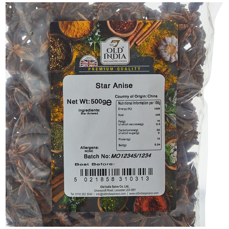 Old India Star Anise 500g