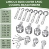 Measuring Cups and Spoons Set, 7 Stainless Steel Nesting Measuring
