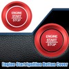 X AUTOHAUX Engine Start Stop Ignition Button Overlay Cover Interior