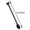 ZZLZX 200PCS Disposable Long Handle Plastic Coffee Stirrer Spoon Sticks,