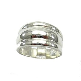 Sterling silver ring band plain solid 925