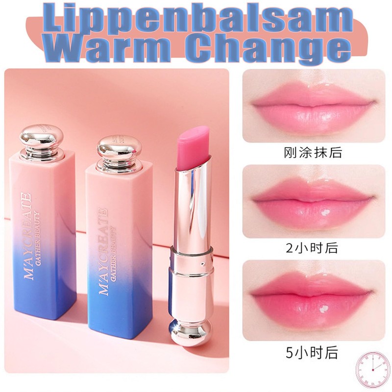 Lipstick with Colour Gradient, 3 Pieces, Waterproof, Moisturising Lip Balm