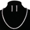 EleQueen Bridal Cubic Zirconia Love Heart Jewelry Set for Women,