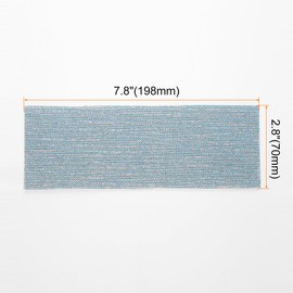sourcing map 15pcs Mesh Sanding Sheets 80 Grits 2.8" x 7.8" Ceramic Abrasive Wet Dry Sandpaper Dust-Free Hook and Loop Abrasive Pads for Car Woodworking Metal Polishing & Grinding
