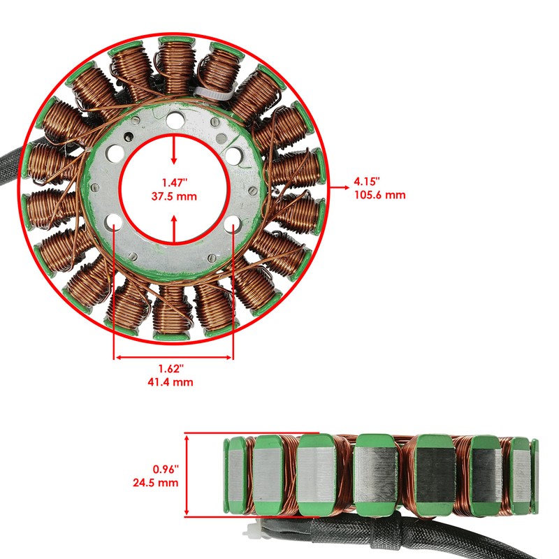 Caltric Stator & Regulator Rectifier with Gasket Compatible with Yamaha