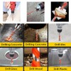 Hniuyun 10Pcs Multifunctional Drill Bits Set, Masonry bit bit with