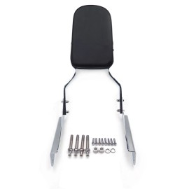 HONGK Chrome Flame Backrest Sissy Bar For 2001-2006 Honda Shadow Spirit 750/VT750