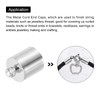 PATIKIL 50Pcs Cord End Caps, 8.6mm End Cap Barrel Beads