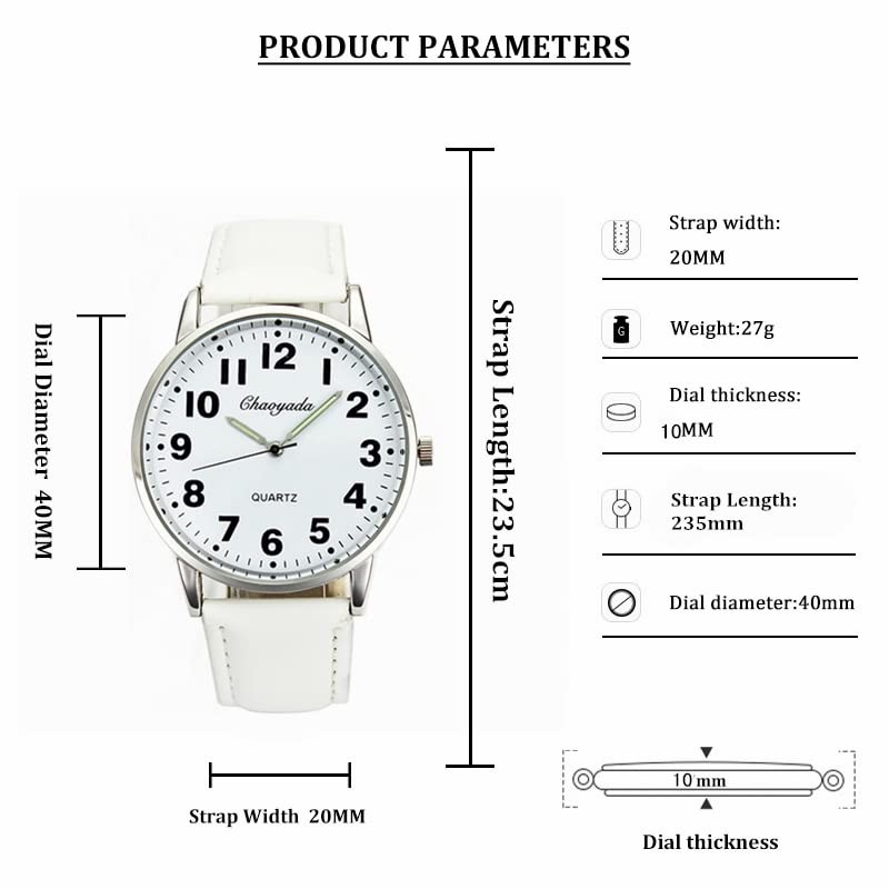 Men Women Casual Simple Black White Leather Deals Large Numbers