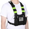 Radio Chest Harness Front Pack Pouch Holster Vest Rig for