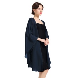 BEAUTELICATE Chiffon Shawl Bridal Wedding Wrap Long Evening Scarves Scarf