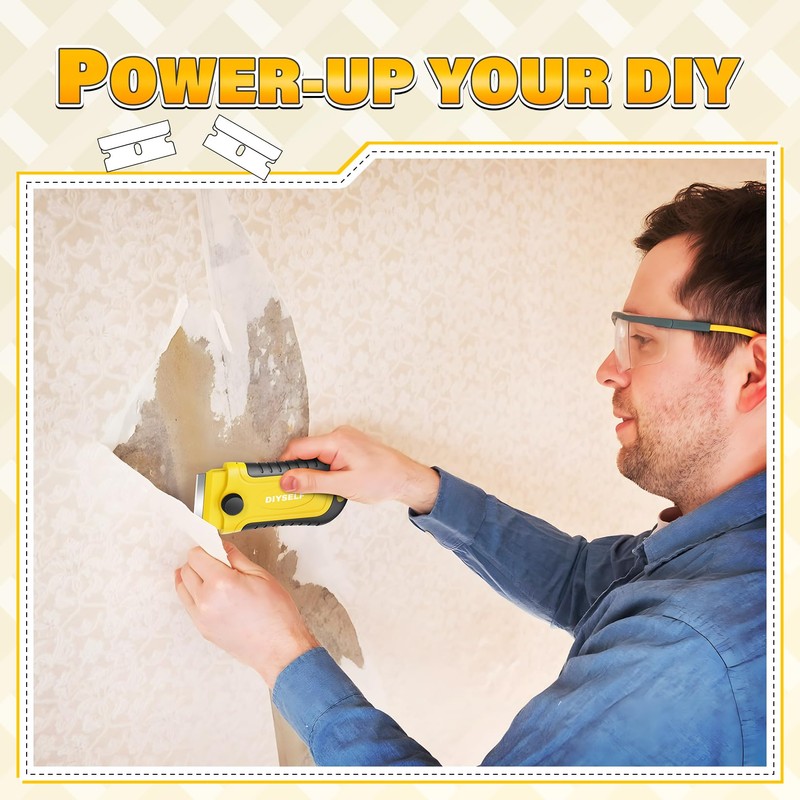 DIYSELF Razor Blade Scraper | Scraper Tool for Cleaning, Glass,