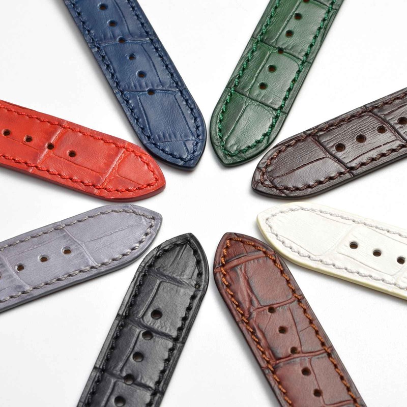 WOCCI 21mm Leather Watch Strap for Men and Women, Italian