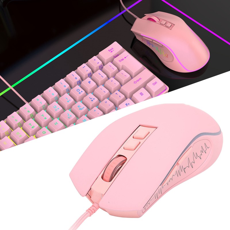 Gaming Mouse USB2.0 4 Adjustable DPI RGB Backlit Ergonomic Design