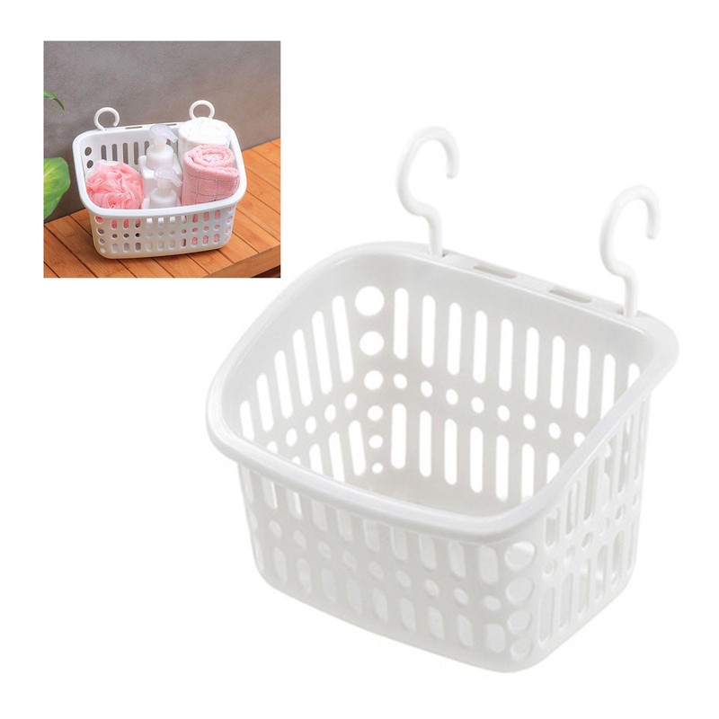 Aramox and Organized Hanging Shower Caddy, Plastic Draining Holes Multifunctional