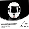 FELTECHELECTR Professional Helmet Headset for Motorbike Riding Stereo Earphones with