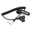 ZBLZGP D-Tap to Right Angle 4 Pin Male Coiled Cable