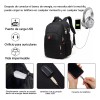 Wowomart XW0100 Mochila para portátil 17 pulgadas Mochila escolar impermeable