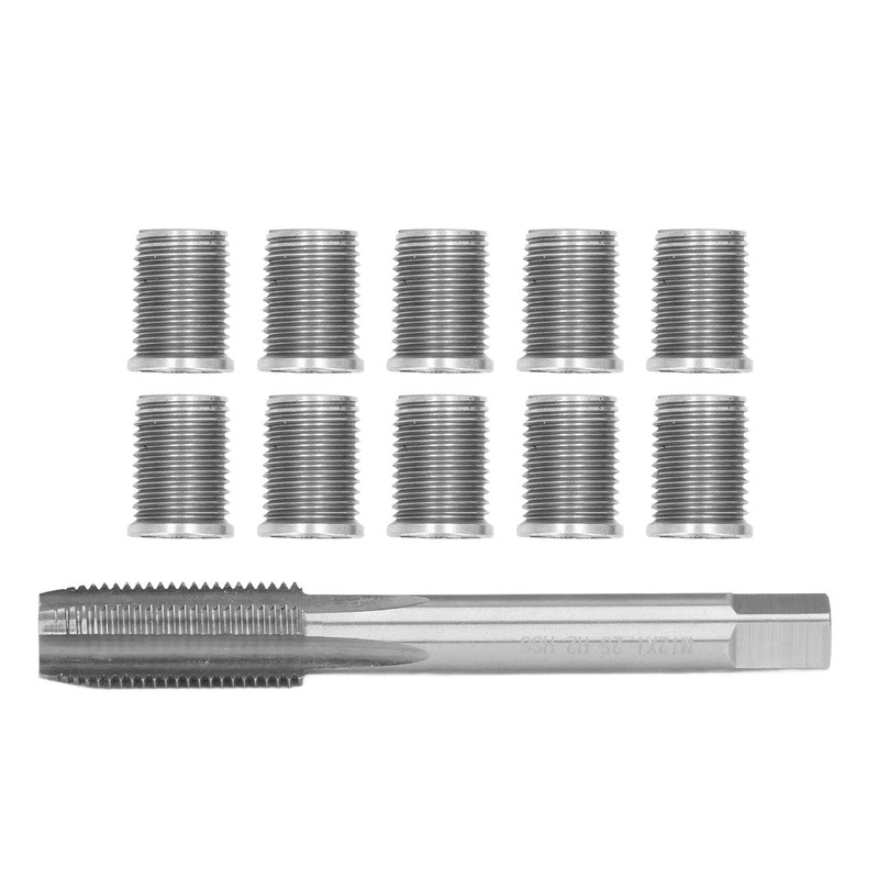 Thread Repair Tool, Universal M10x1.25 Bolt Comprehensive Kit for Gasoline